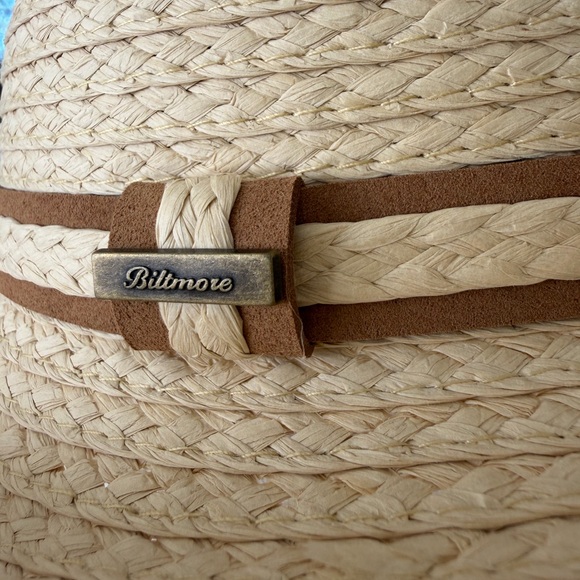 Biltmore 1917 Heritage Straw Fedora Size Large/Unisex Classic Style Summer - Picture 8 of 16